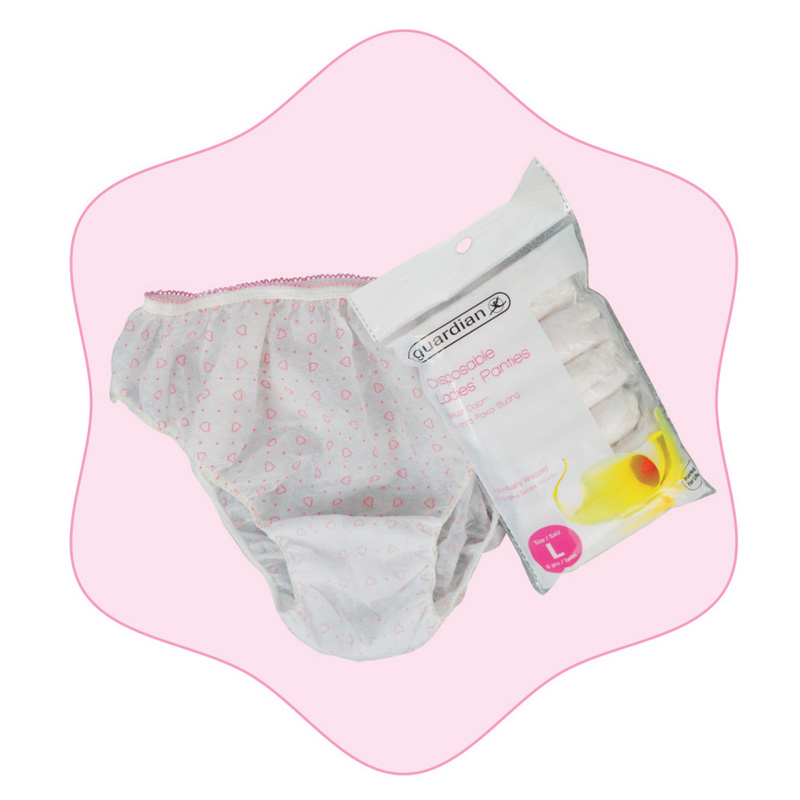 Heart Printed Women's Disposable Panites_Juenya Medical